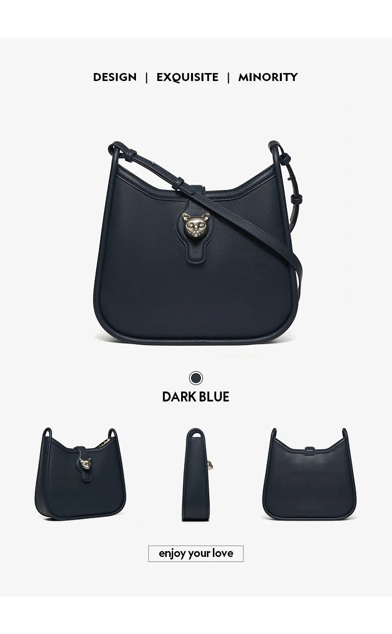 2025 CAT LUXURY BRAND NEW WOMEN'S SHOULDER BAG TRENDING RETRO STYLE VINTAGE CROSSBODY PURSE UNISEX MESSENGER BAGS