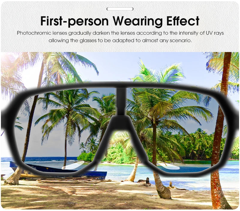 SCVCN Outdoor Sport Bike Photochromic Sunglasses Men Women bicycle MTB Road Cycling Glasses UV400 Fishing Goggles Running Eyewea