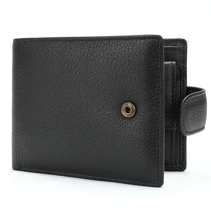 MOTAORA Men's Genuine Leather Wallet Multifunction RFID Bifold Purse For Men Small ID Card Holder Male Antimagnetic Cash Wallets