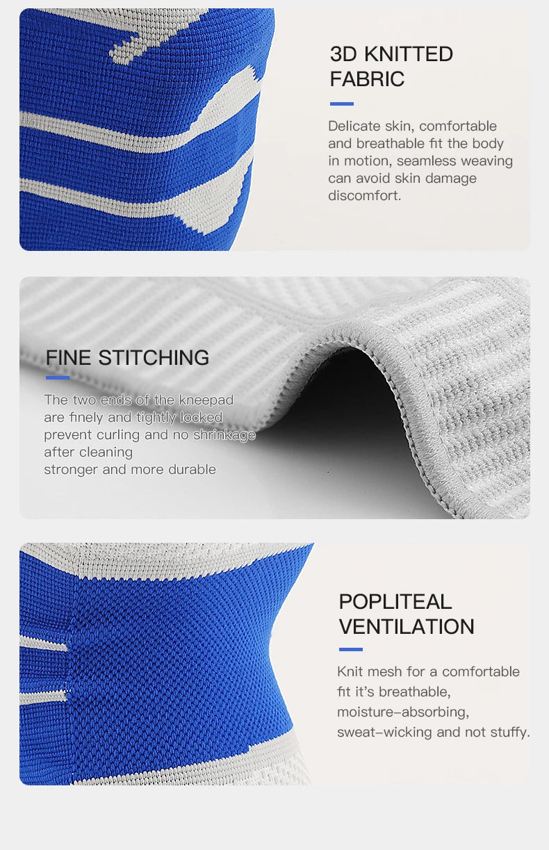 High Elastic Knee Support Brace Kneepads Adjustable Patella Basketball Volleyball Safety Guard Strap Protector Knee Pads