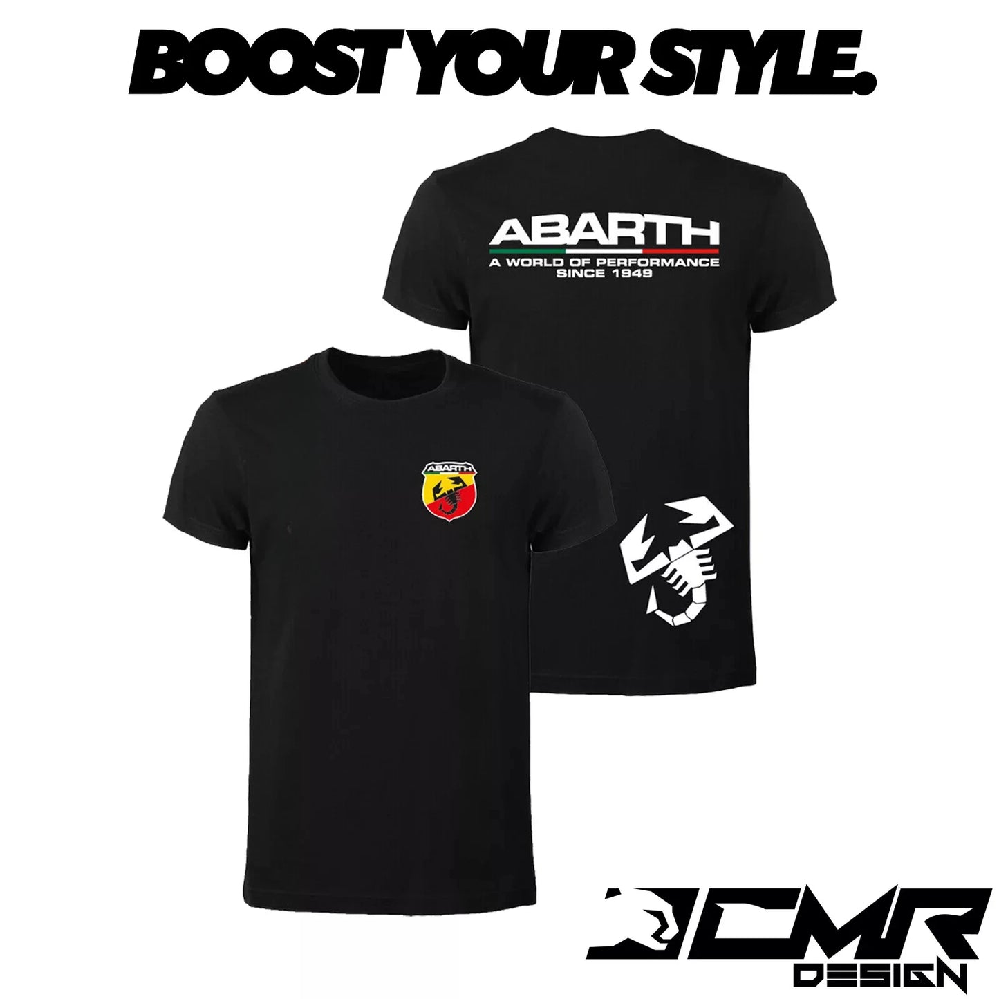 T-Shirt ABARTH Maglietta Logo Scorpione Maniche Corte Cotone Tshirt Leggera Uomo High-end Luxury Is for Both Men and Women Top