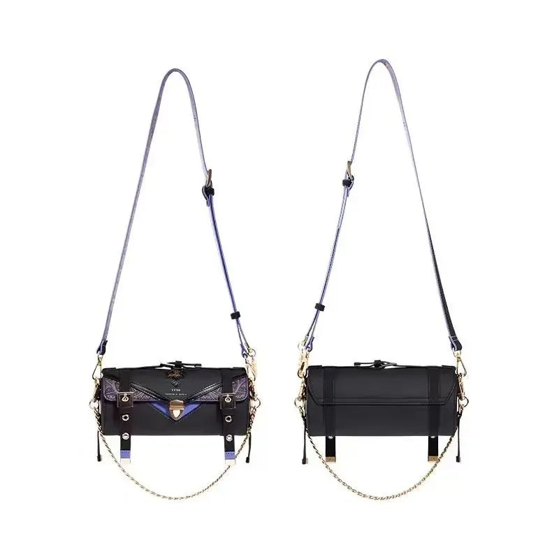 Genshin Impact Cyno PU Leather Shoulder Bag – Unisex Cosplay Messenger Bag