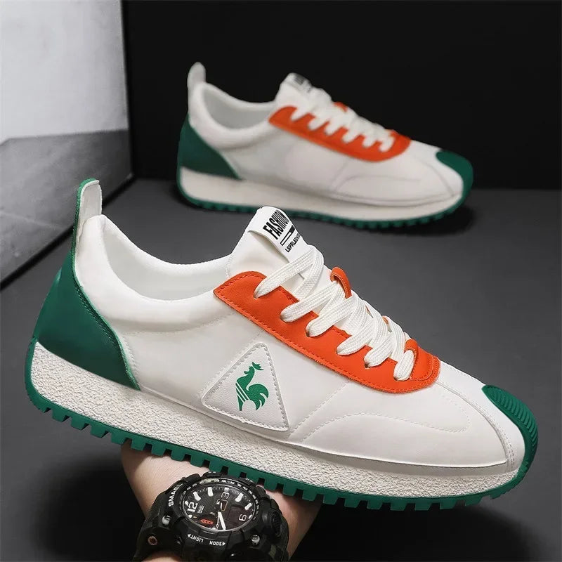 Official-website 2025 Men's Casual Sneakers Summer Comfortable Breathable Lace-up Running Shoes Men's Outdoor Soft-soled Shoes