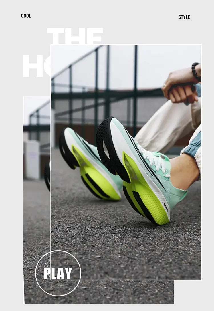 Fashion trend hollow breathable sports shoes comfortable wear-resistant couple running shoes lightweight sports shoes