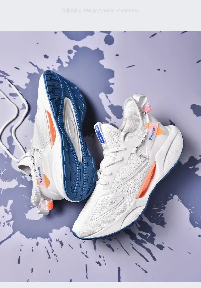 Men Casual Sneakers Running Shoes Fashion Outdoor Sneaker Fashion Sports Shoes Mesh Breathable Cushioning Basketball Footwear
