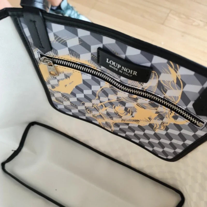 LOUP NOIR New Tote Bag for Women Famous Brands Bag Large Capacity Shoulder Women Bags LOUP NOIR Bag High Quality Casual Totes