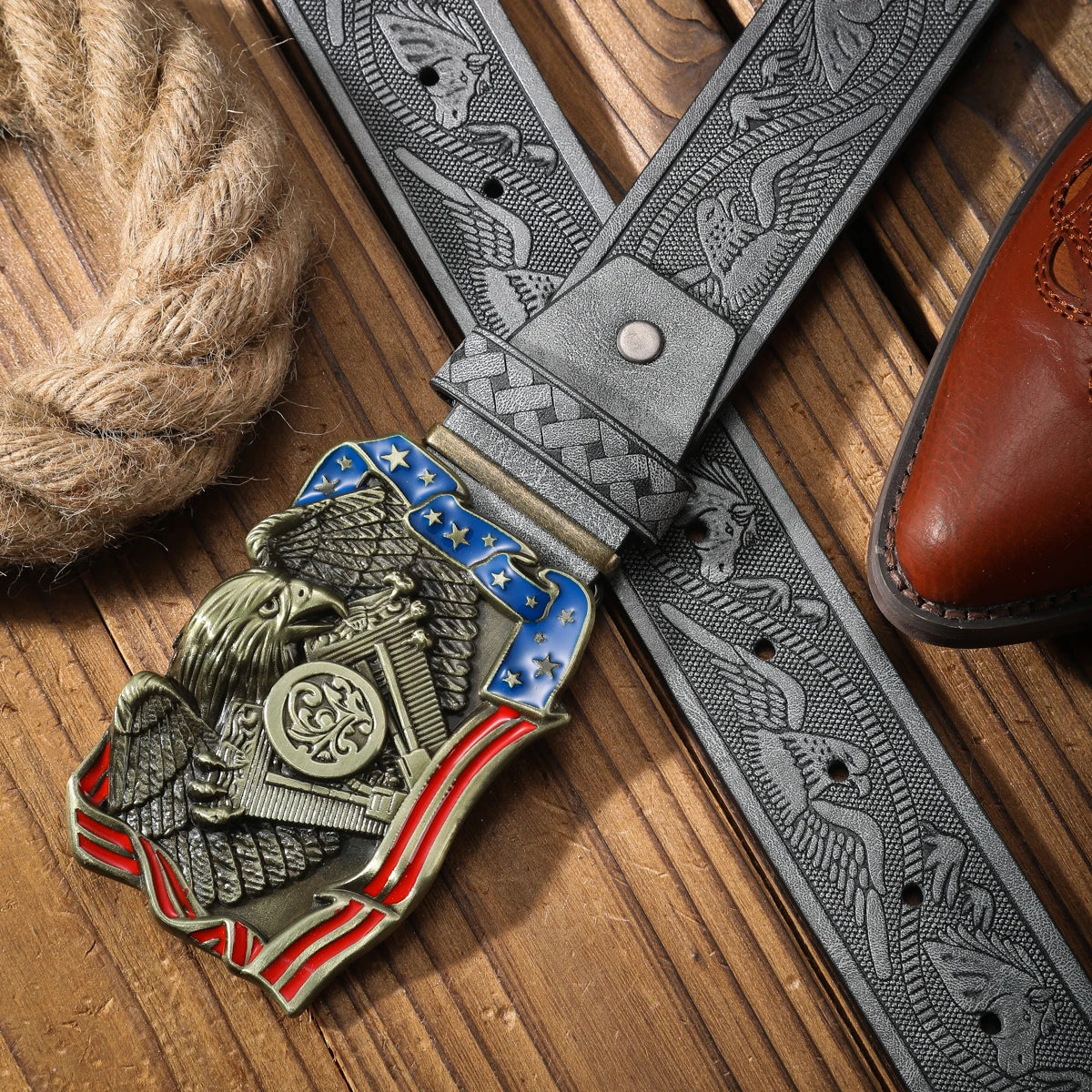 Vintage and fashion collision! PU leather alloy buckle waistband, for both men and women, to create a personalized western styl