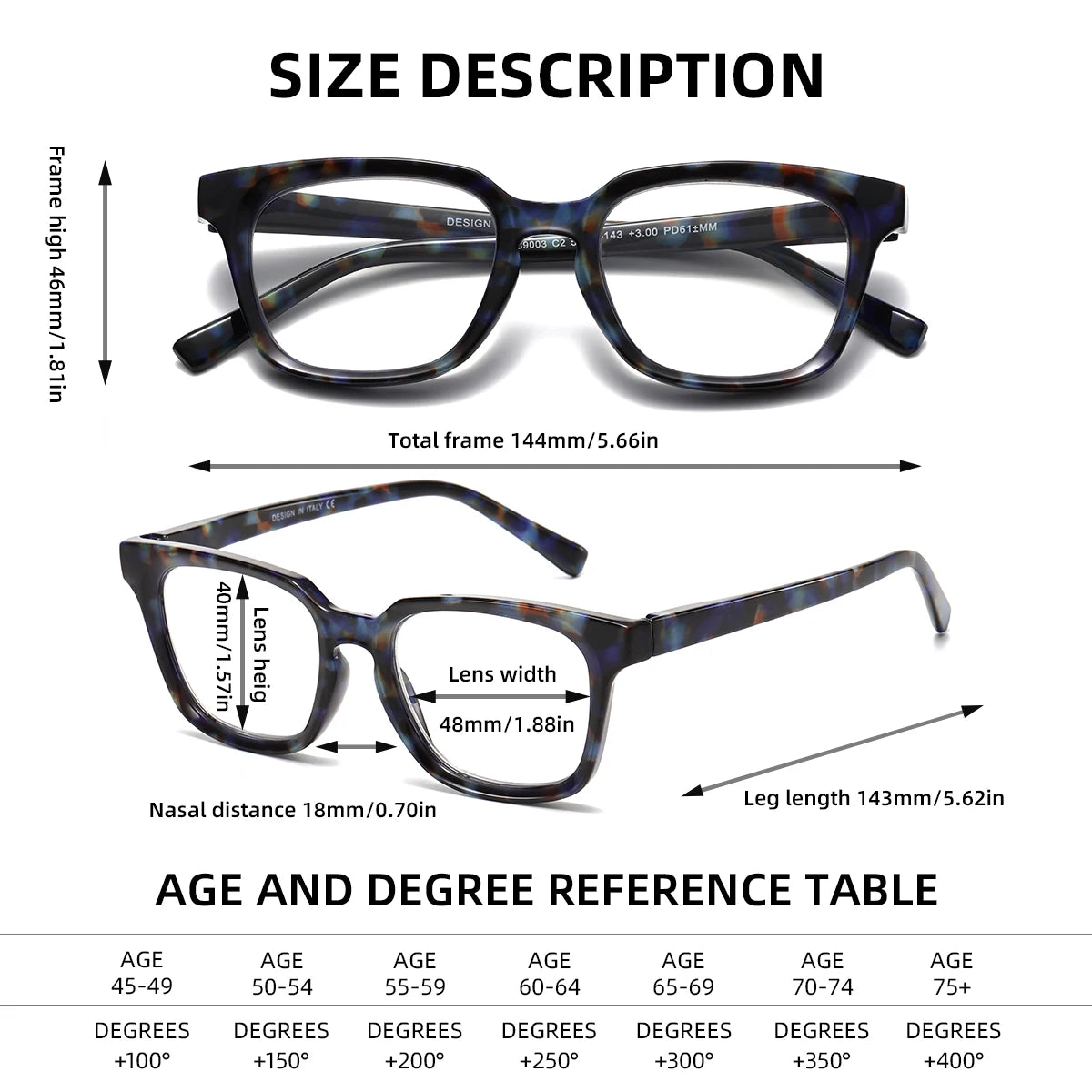 BARCUR Square Reading Glasses, Blue Light Blocking Computer Reader for women men Reading Presbyopic Glasses