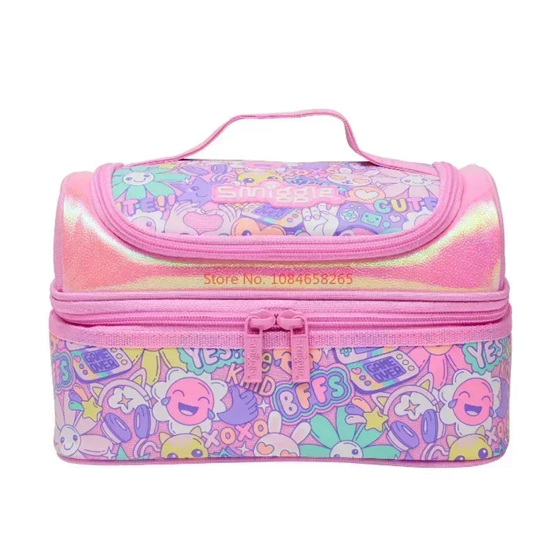 Genuine Australia Smiggle Backpack Pink Sunflower School Bag Cartoon Series Anime Backpack Student Gift Separate Purchases