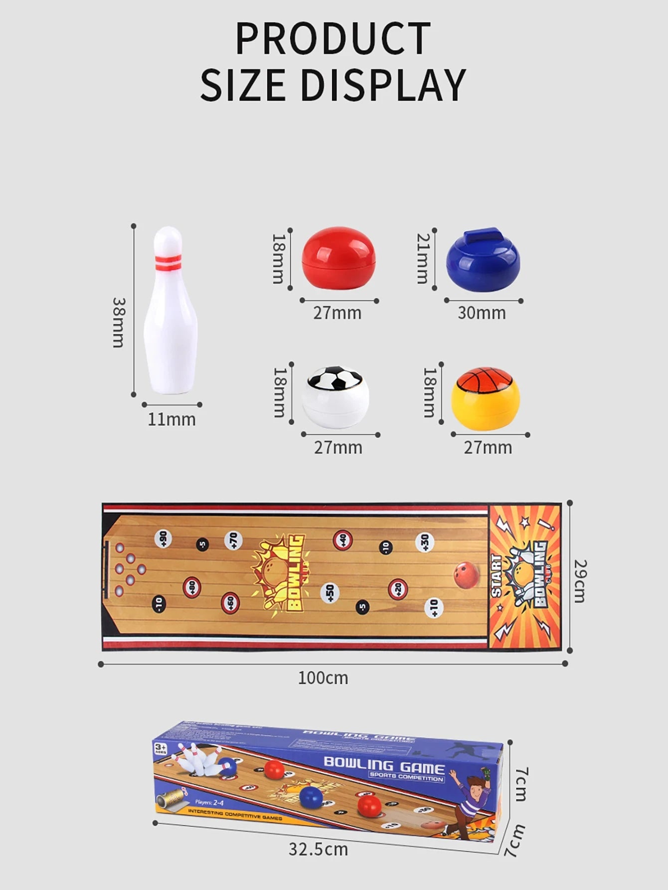 Portable Children Interactive Social Board Games Curling Soccer Bowling Table Games Mat Family Friend Party Fun Indoor Sport Toy