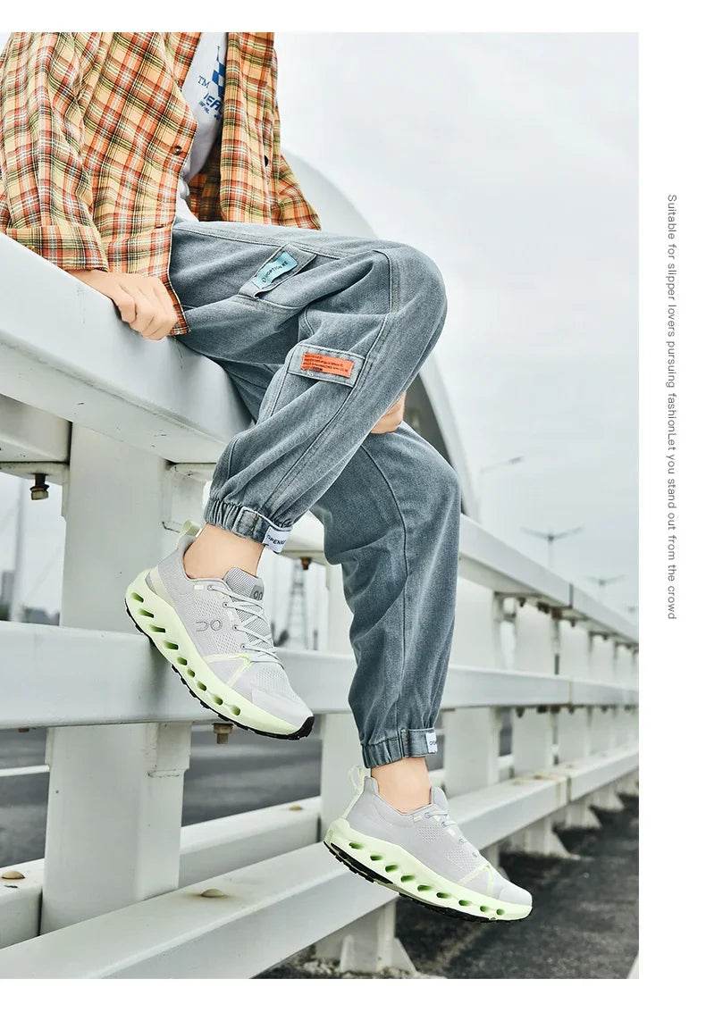 Trainers Tennis Sneakers Sneakersy Gym Athletic on Trend Casual Sport Cloud Marathon Jogging Comfortabl White Running Shoes Men
