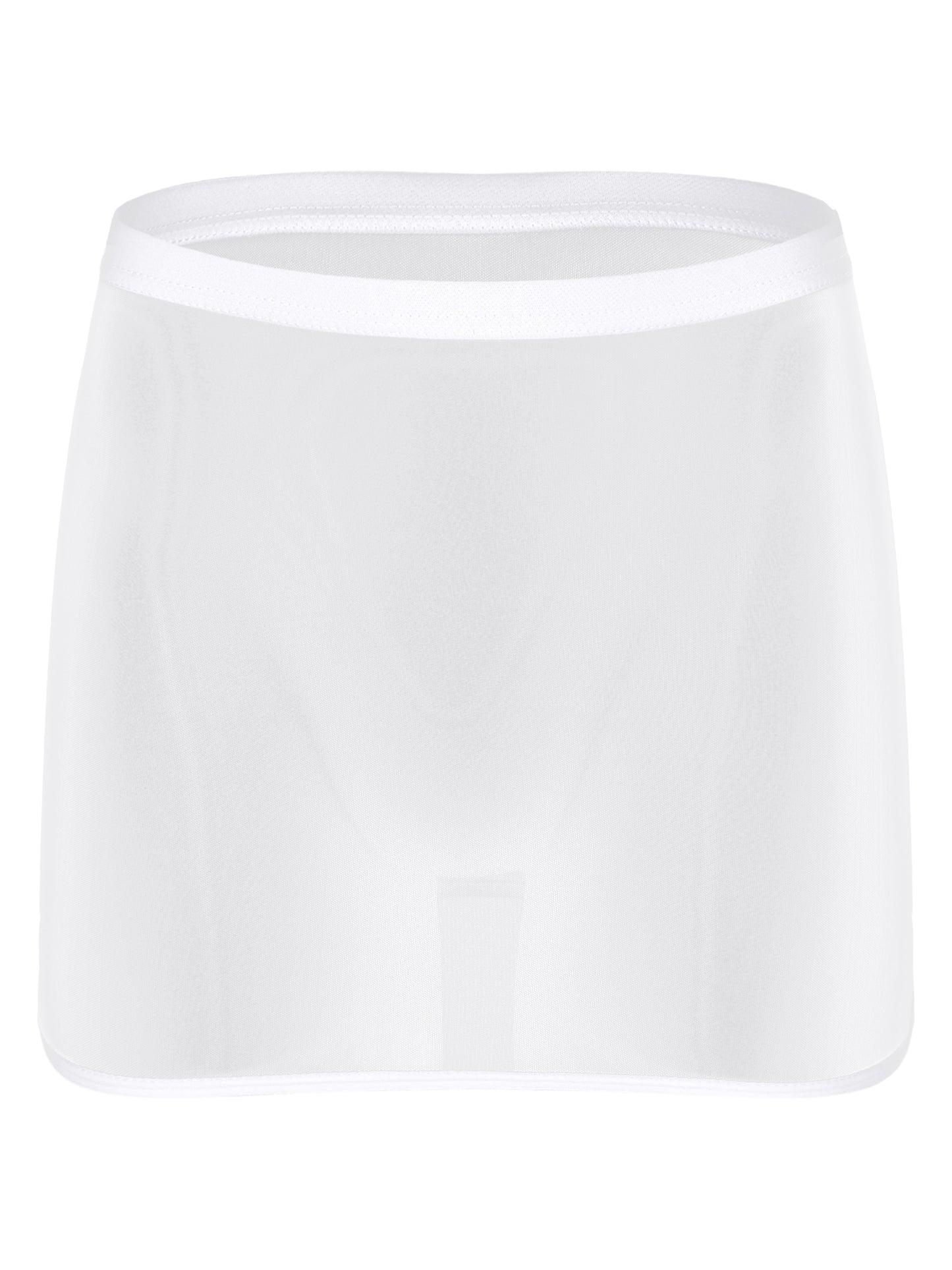 Women Sexy Night Club Pencil Skirts Solid Low Rise Stretchy Transparent Temptation Mini Micro Skirt Tight Package Hip Underskirt