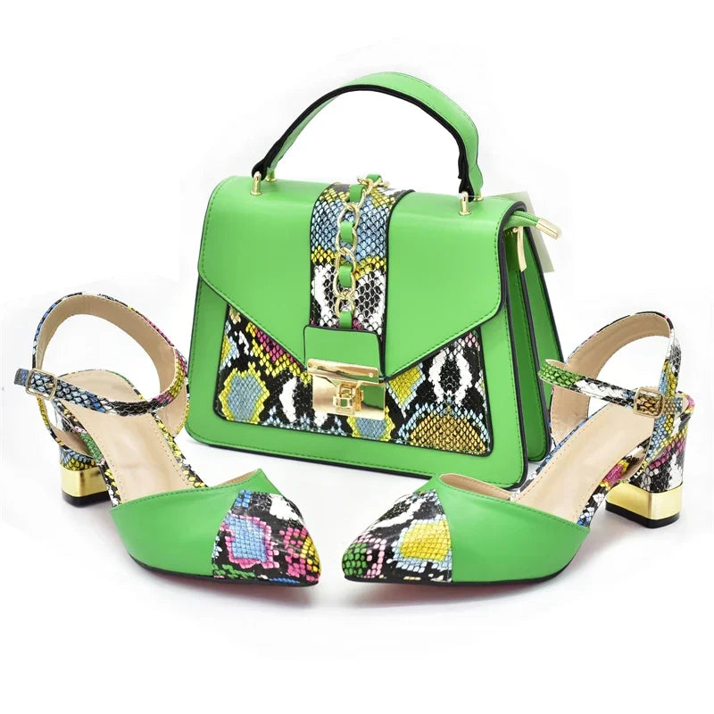 2024 Italian Shoe and Bag Set for Party In Women Luxury Shoes Women Designers Nigerian Women Party Pumps High Heels Sexy Ladies