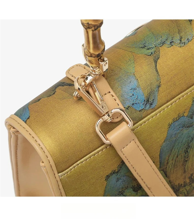1PCS Chinese style Women's Bag New Light Luxury Atmospheric High-end Handbag Large Capacity Single-Shoulder Crossbody Bag