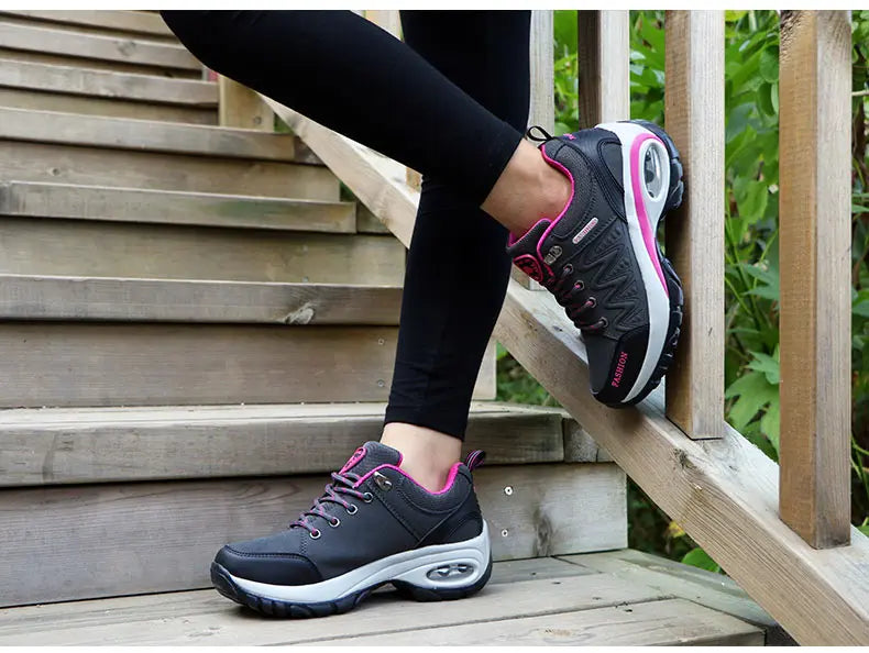 Women Sports Shoes Platform Sneakers Fashion Outdoor Hiking Non-Slip Casual Shoes Low Top Running Shoes Women Footwear