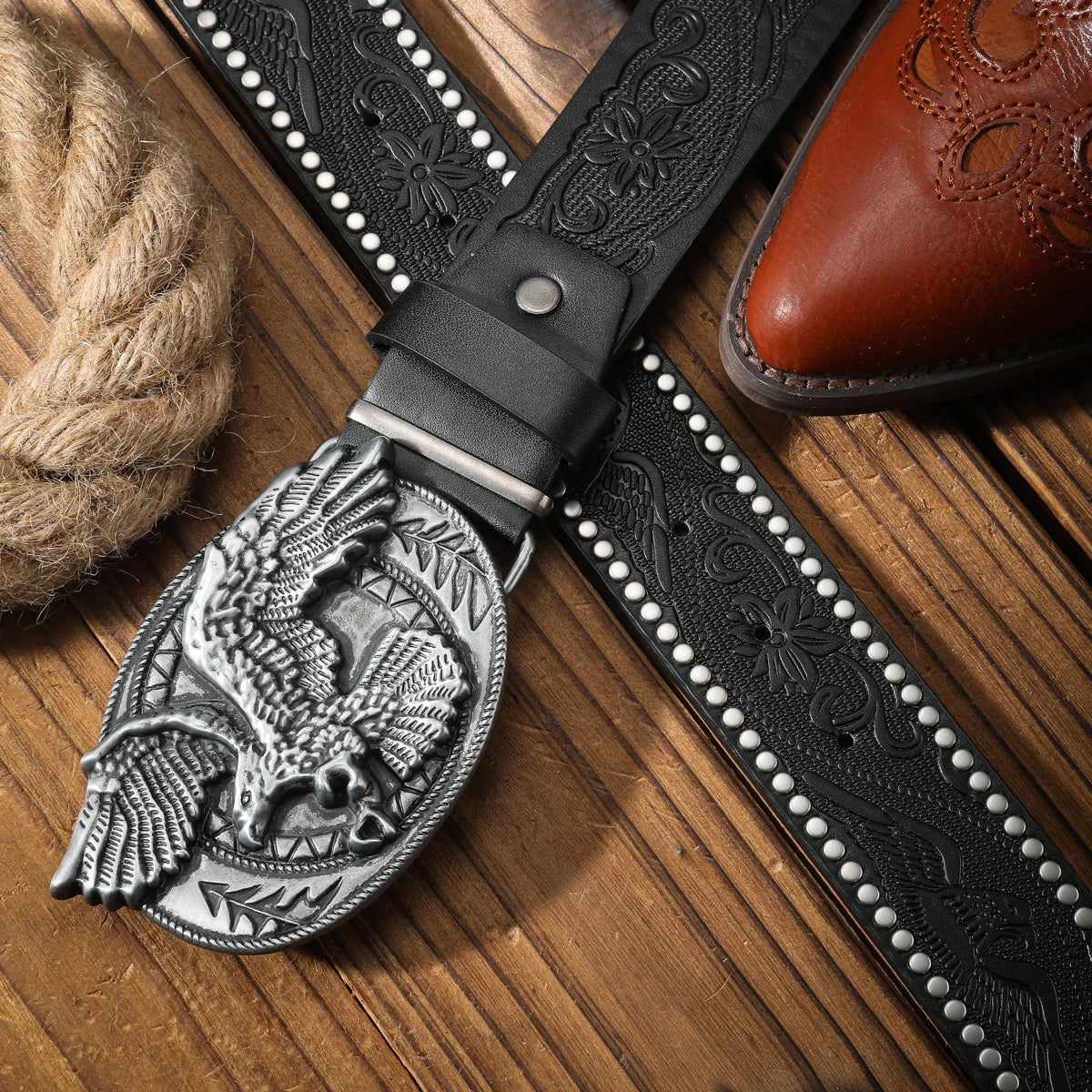 Vintage and fashion collision! PU leather alloy buckle waistband, for both men and women, to create a personalized western styl
