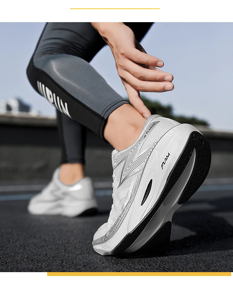 Carbon Plate Marathon Men Sports Running Shoes Air Cushion Lightweight Women Athletic Gym Sneakers Hiking Jogging Footwear