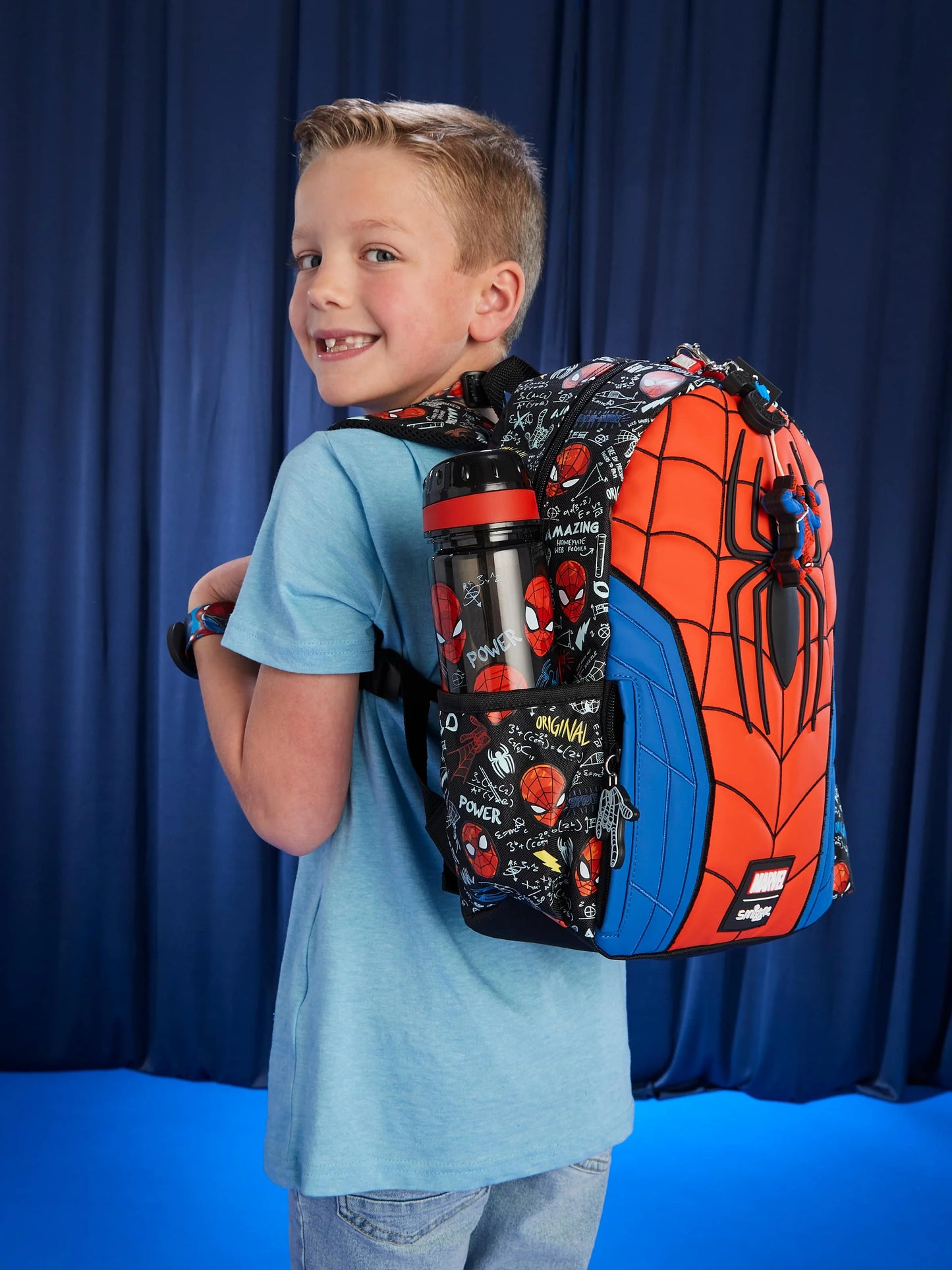 Smiggle Marvel Spider-man Children Stationery Student School Bag Lunch Bag Lunch Box Wallet Pencil Box Water Cup Student Gift