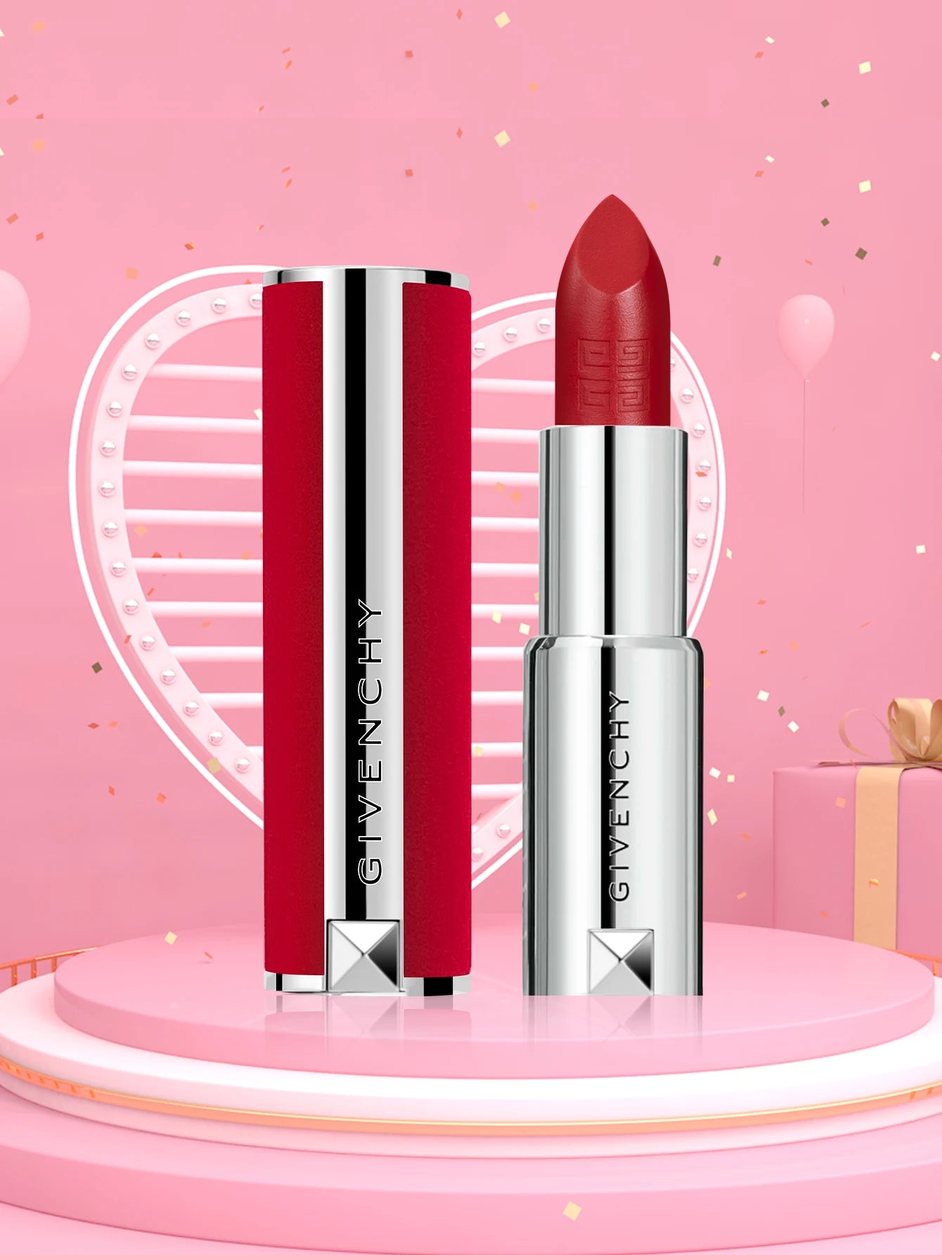 Givenchy Le Rouge Deep Velvet Powdery Matte High Pigmentation Lipstick #N37 -0.12 oz./3.4g