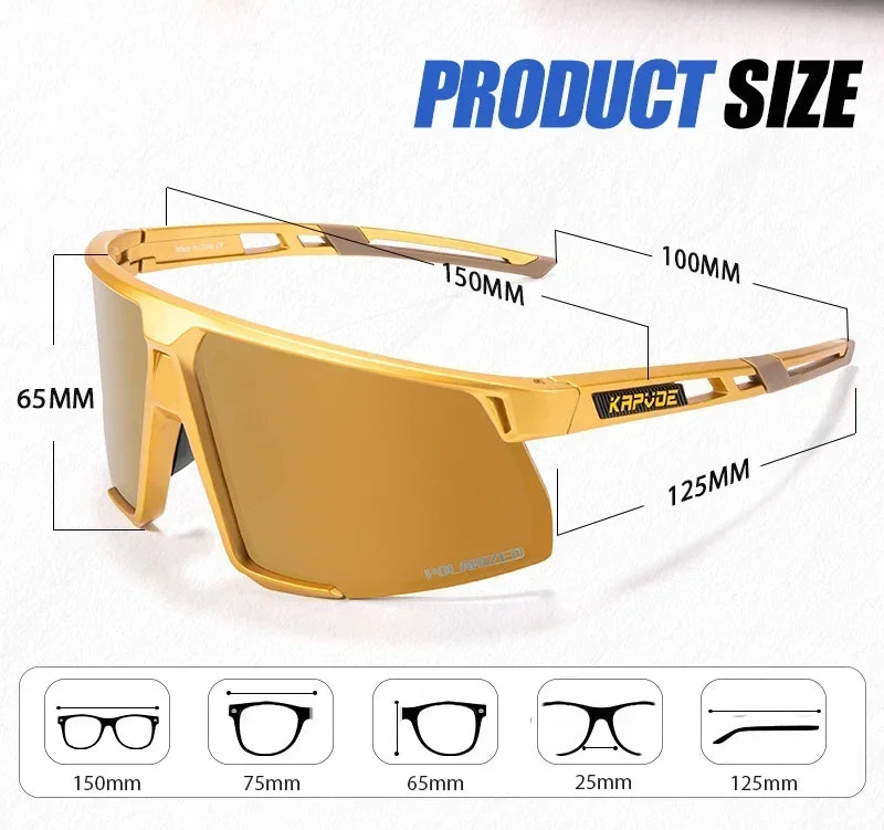 Kapvoe Polarized Sunglasses for Men and Women Luxury Sun Glasses Driving Fishing Cycling Golf Bike Glasses Fashion Shades