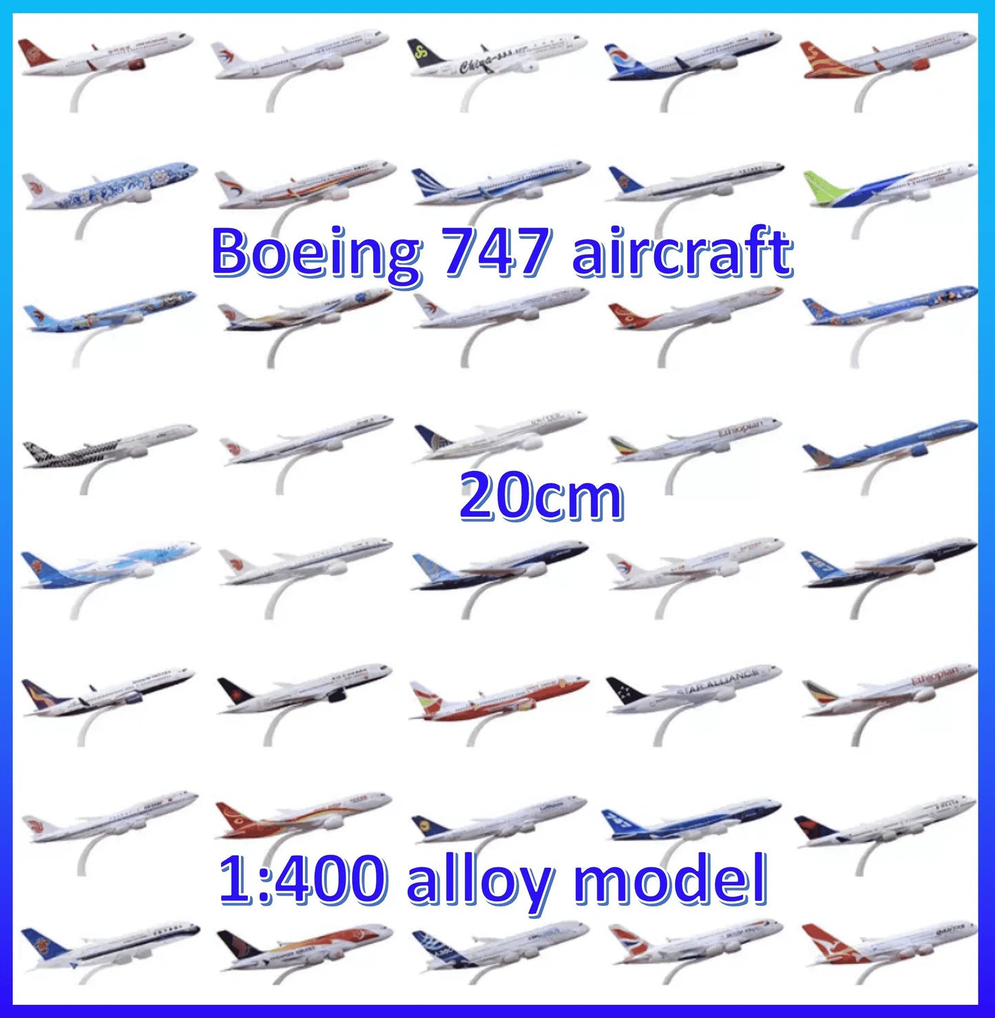 Multiple Simulation Of Boeing 747 737 757 777 787 Aircraft Model 20cm Alloy Metal Airplane Plane Decoration Ornaments