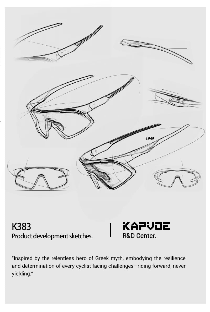 Kapvoe New Cycling Glasses Sports Glasses Sunglasses Men Women Hiking Glasses Bike MTB Bicycle Outdoor Eyewear UV400 Goggles