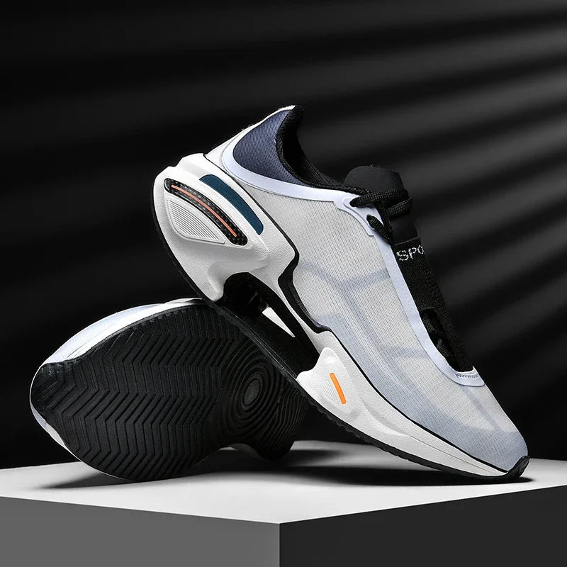 New Men's Running Shoes Breathable Soft Flat Outdoor Sports Cushioning Running Shoes Mesh Comfortable Casual Sneakers for Men