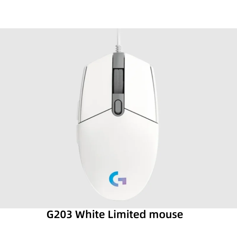 Logitech G203 wired mechanical gaming mouse csgo eat chicken press gun game peripheral RGB lighting