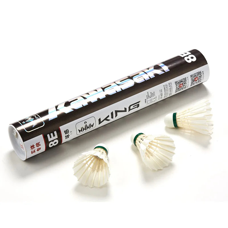 Original Kawasaki King Kong 500 Badminton Goose Durable Feather Shuttlecock Speed 77 76