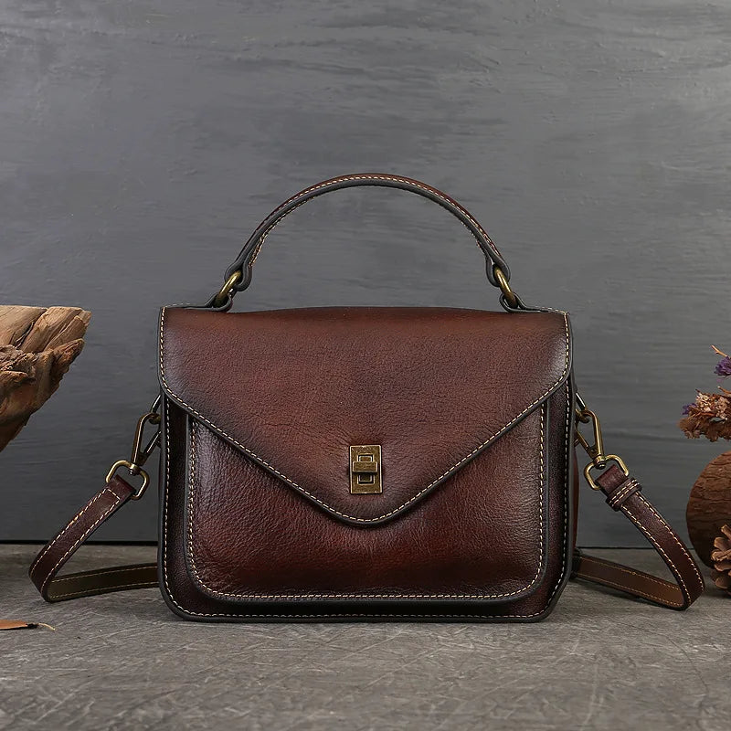 MOTAORA 2025 Trend Genuine Leather Women's Luxury Designer Shoulder Bag | Square Shape Handbag