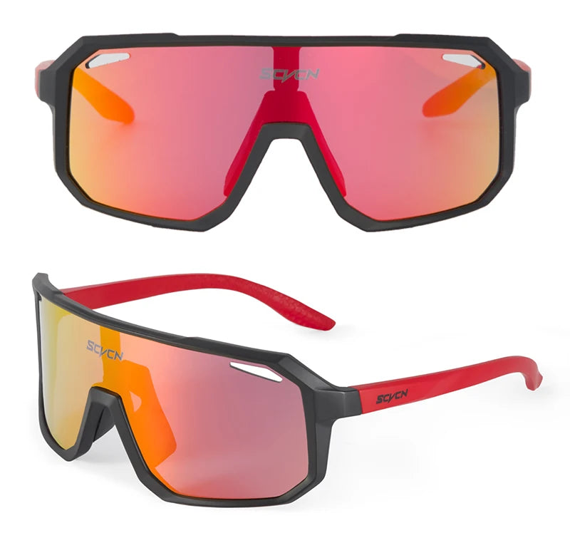 SCVCN Outdoor MTB Driving Glasses Cycling Sunglasses UV400 Women Sports Running Eyewear Men Road Bicycle Glasses Bike Goggles