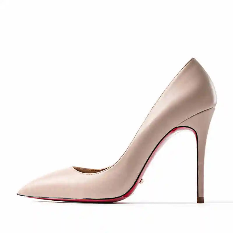 12cm (3) Women’s Patent Leather Pointed-Toe High Heels – 12cm Thin Heel