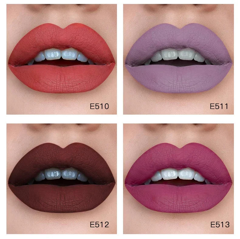 1PC Sexy Pink Women's Lipstick 16 Colors Lasting Waterproof Liquid Pencil Matte Liquid Lipsticks Makeups Non-Stick Cup Lip Gloss