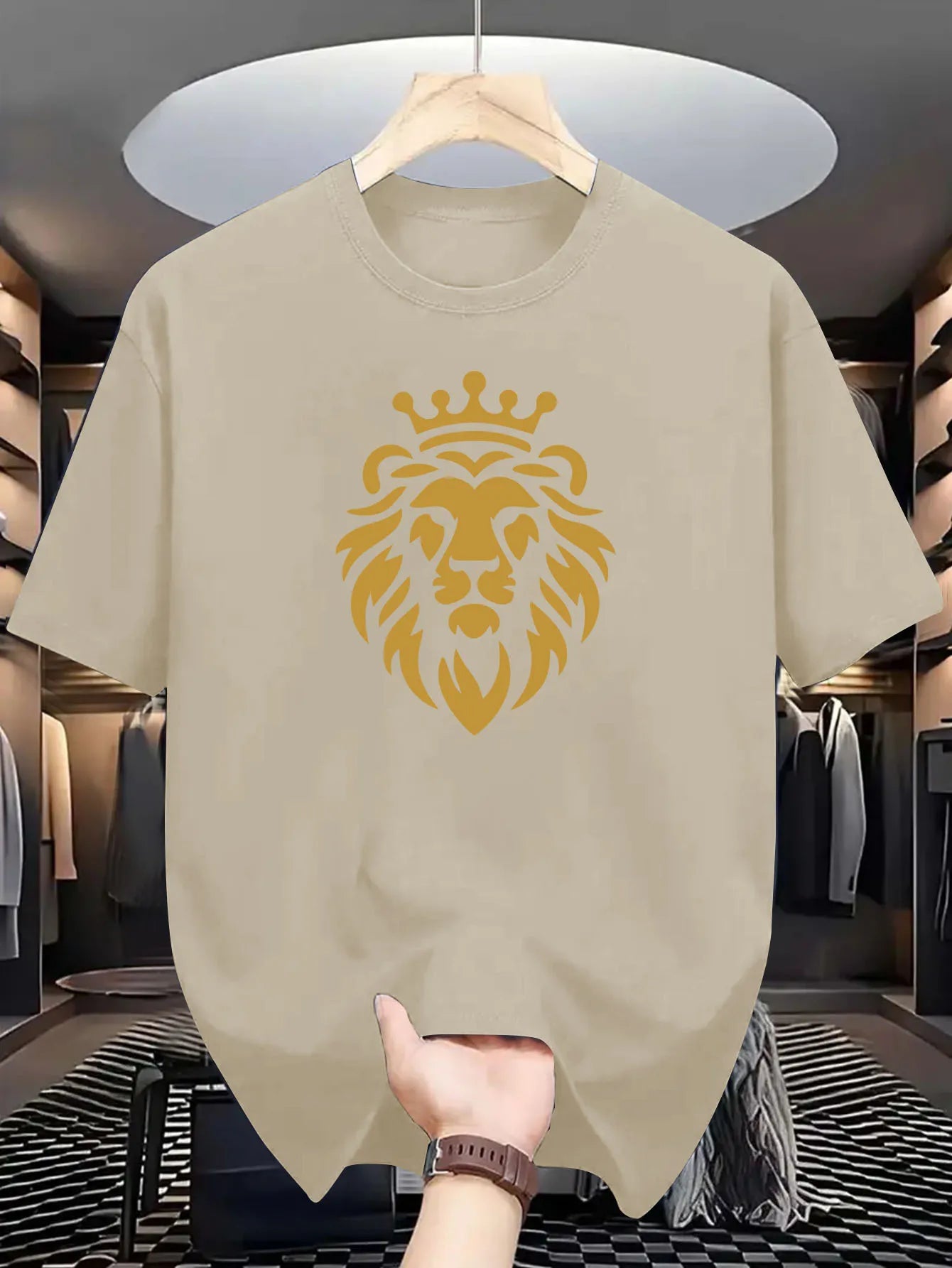 Men’s Summer 100% Pure Cotton Casual Graphic T-Shirt