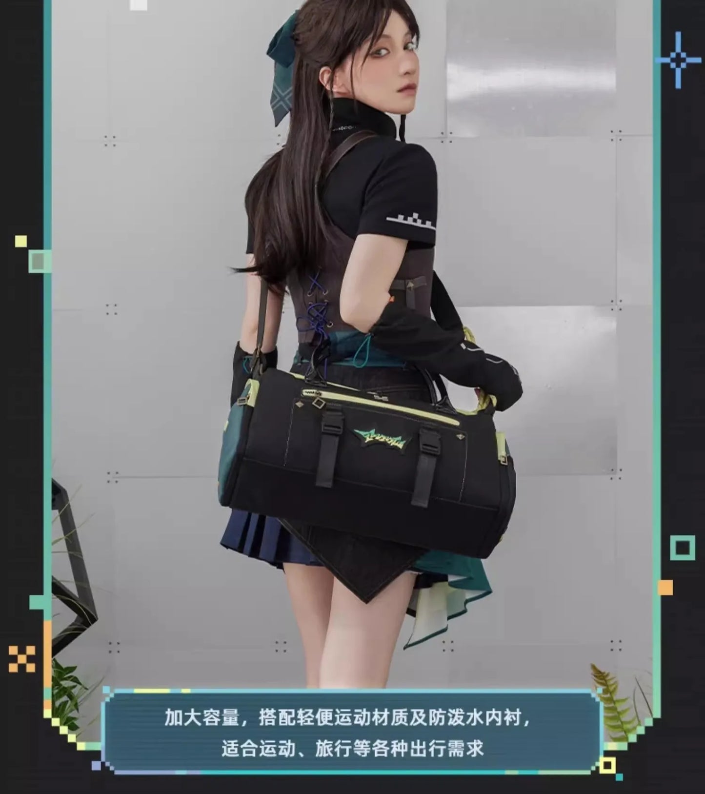 GenshinImpact Kinich Theme Impression Series Outdoor Travel & Sports Bag – Anime Game Gift