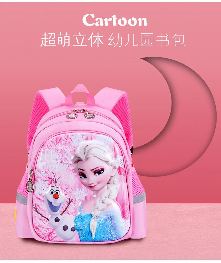 Kindergarten Schoolbag Cartoon Elsa Shoulder Bag Girl Boy Handbag Baby Children Backpack Kid Frozen Schoolbag Backpack