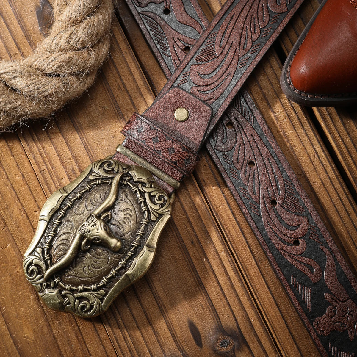 Vintage meets fashion! PU alloy buckle belt, suitable for both men and women, to create a personalized Western style