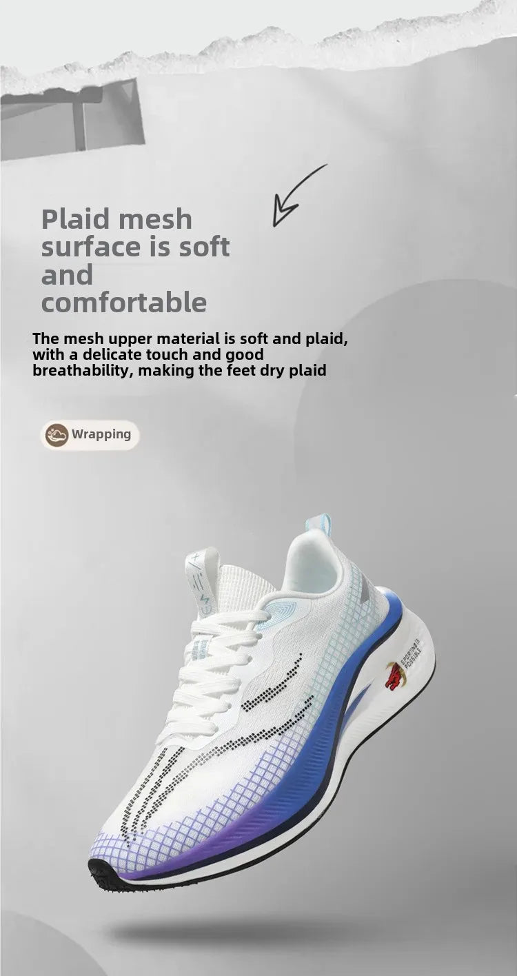 New Red Rabbit 7 Couple Carbon Board Mesh Breathable Sports Shoes Elderly Trendy Shoes Men's Casual Running Shoes Summer EVA Upp