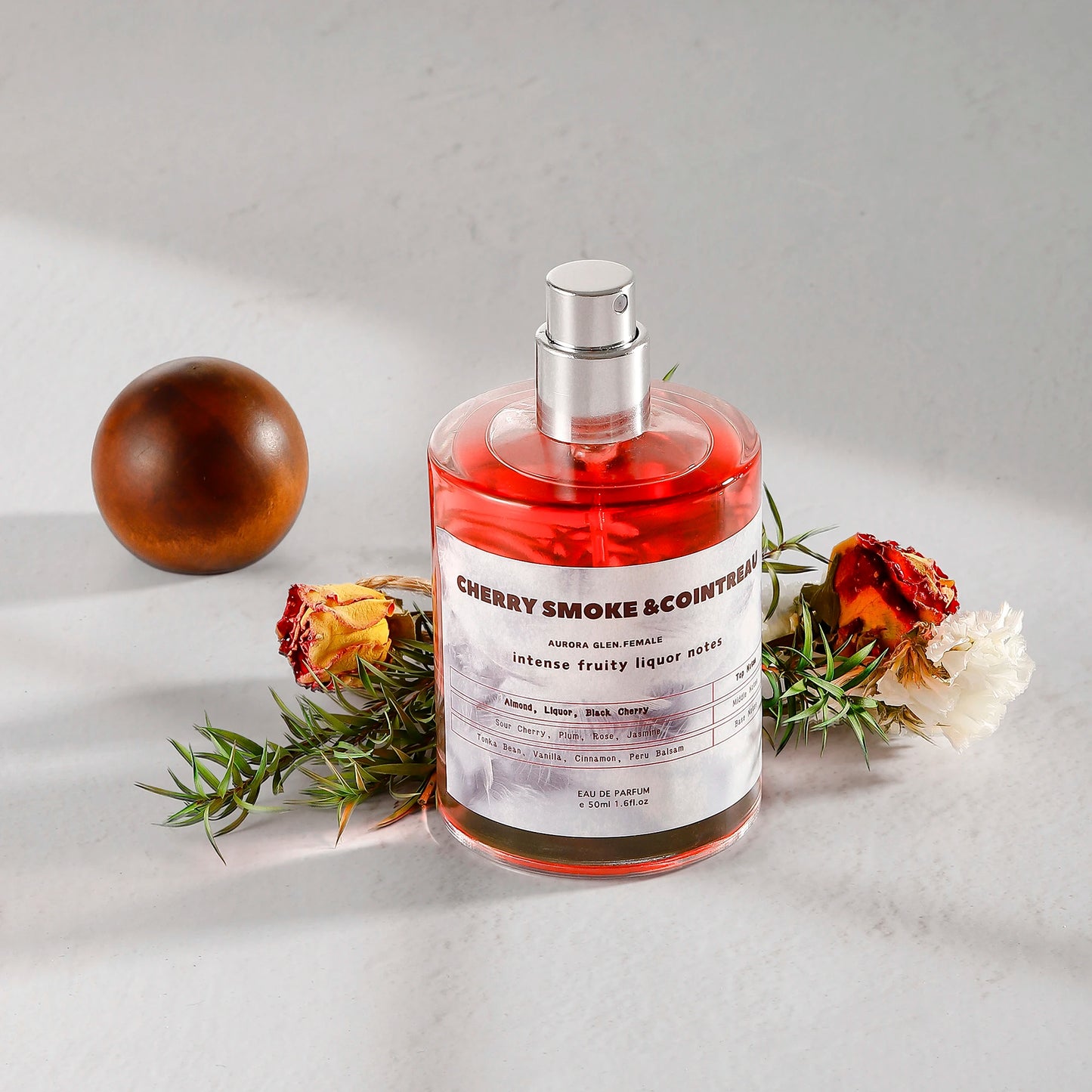 Cherry Liqueur Perfume for Women - Boozy Floral w/ Vanilla Cinnamon Long Lasting EDP Luxury Womens Fragrance Night