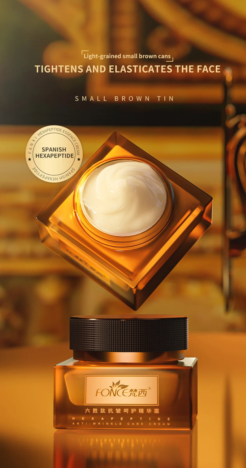 FONCE Hexapeptide Anti-wrinkle Essence Cream, fine line reducing, Moisturizing, nourishing and lifting cream 50g