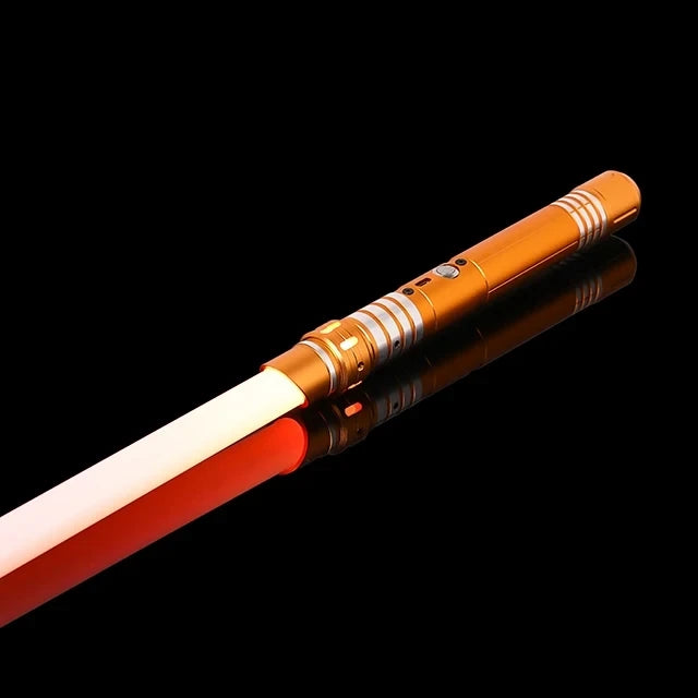 سيف ضوئي معدني RGB، مبارزة، تأرجح سلس، سيف ليزر، Sabre De Luz، 16 لونًا متغيرًا، 16 صوتًا، سلاح FOC Rave، لعبة وامضة
