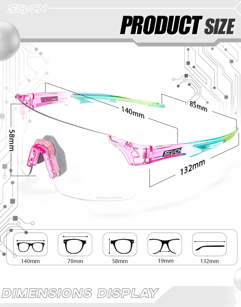 SCVCN New MTB Anti Fog Photochromic Sunglasses Men Outdoor Anti-fog Cycling Glasses Bicycle Women Bike MTB UV400 Sports Eyewear