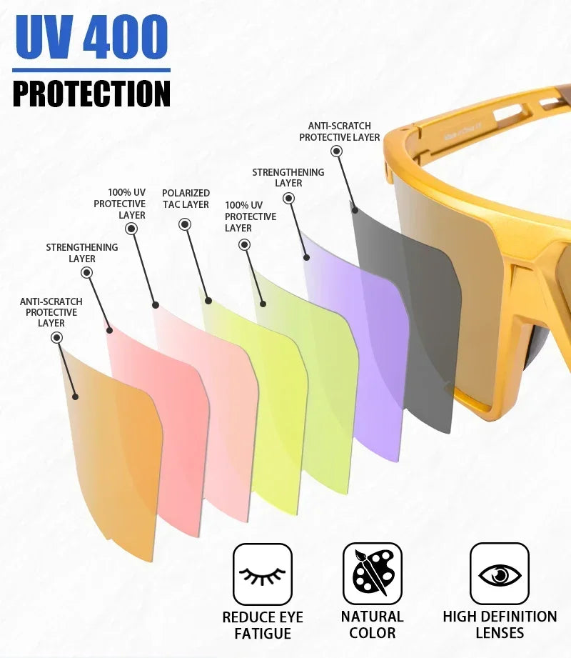 Kapvoe Polarized Sunglasses for Men and Women Luxury Sun Glasses Driving Fishing Cycling Golf Bike Glasses Fashion Shades