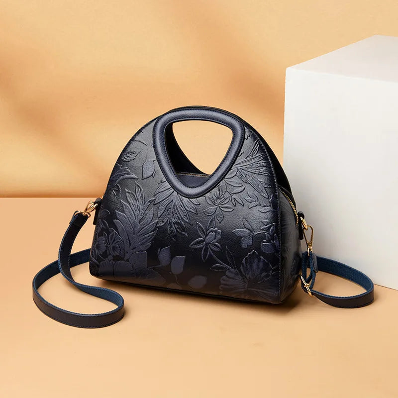 MOTAORA 2025 New Women Shoulder Bag High Quality Leather Top-handle Bags Female Vintage National Style Crossbody Bag For Women