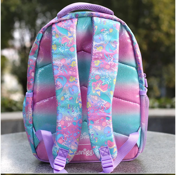 Genuine Australia Smiggle Backpack Disney Mermaid Stationery School Bag Lunch Bag Anime Backpack Student Gift Separate Purchases