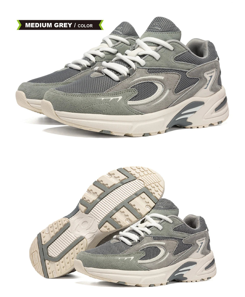 Baaslpoa New Men's Running Shoes Casual Mesh Fabric Breathable Non-Slip Walking Shoes Male Outdoor Basketball Sports Shoes