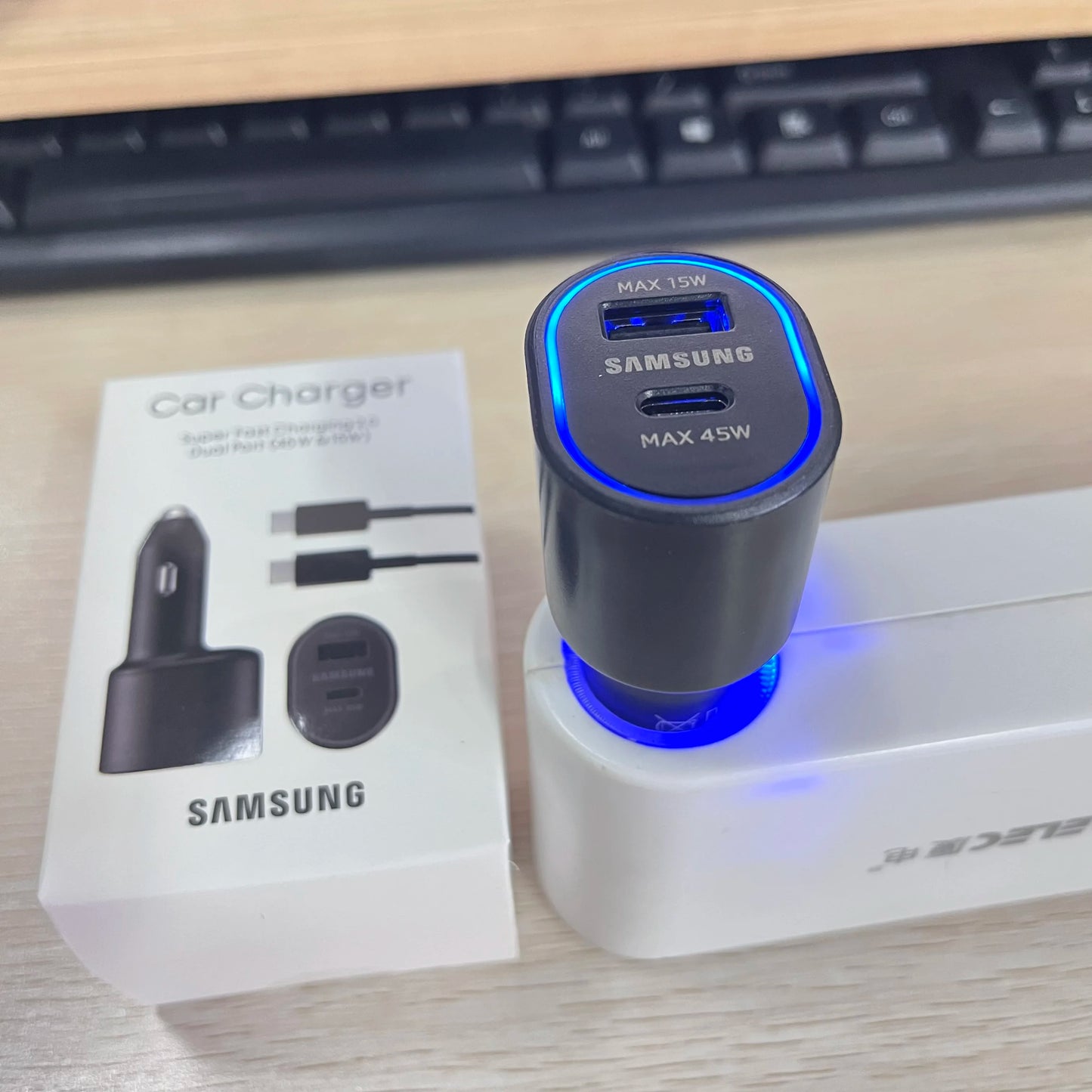 60W Samsung USB Type C Car Charger PD Super Charging Galaxy S25 S24 S23 S22 Ultra 45W 15W Charger Samsung Z Fold 5 4 Flip in Car