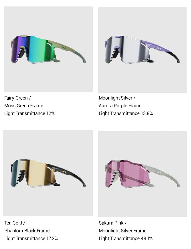 KAPVOE New Outdoor Cycling Sunglasses Men Women Mountain Bicycle Sports Eyewear MTB Bike Cycling Glasses UV400 Running Goggles