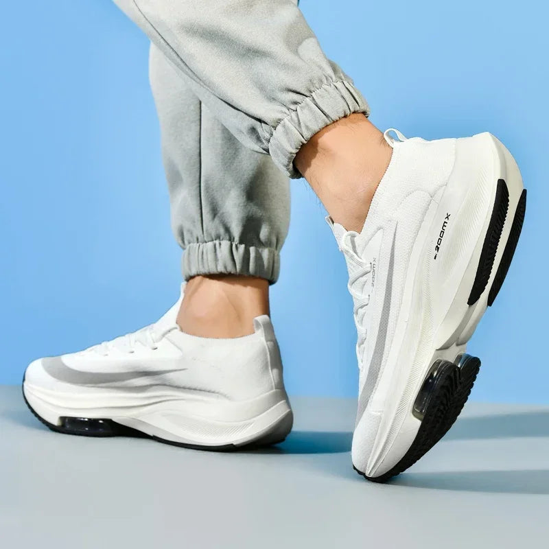 Outdoor Marathon Couple Sneaker Height Increasing Running Shoes for Men Original Soft Walking Tenis Boys Girls Sport Footwear 46