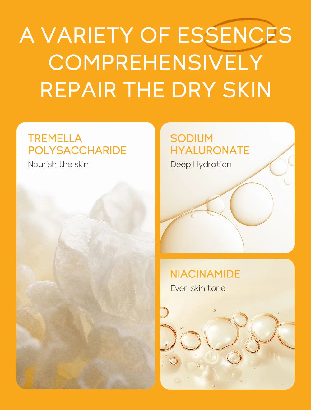 3pcs/set LAIKOU Vitamin C 24K Golden Sakura Skin Care Sets Face Cream Serum Eye Cream Moisturizing Anti Wrinkles Face Care Kit